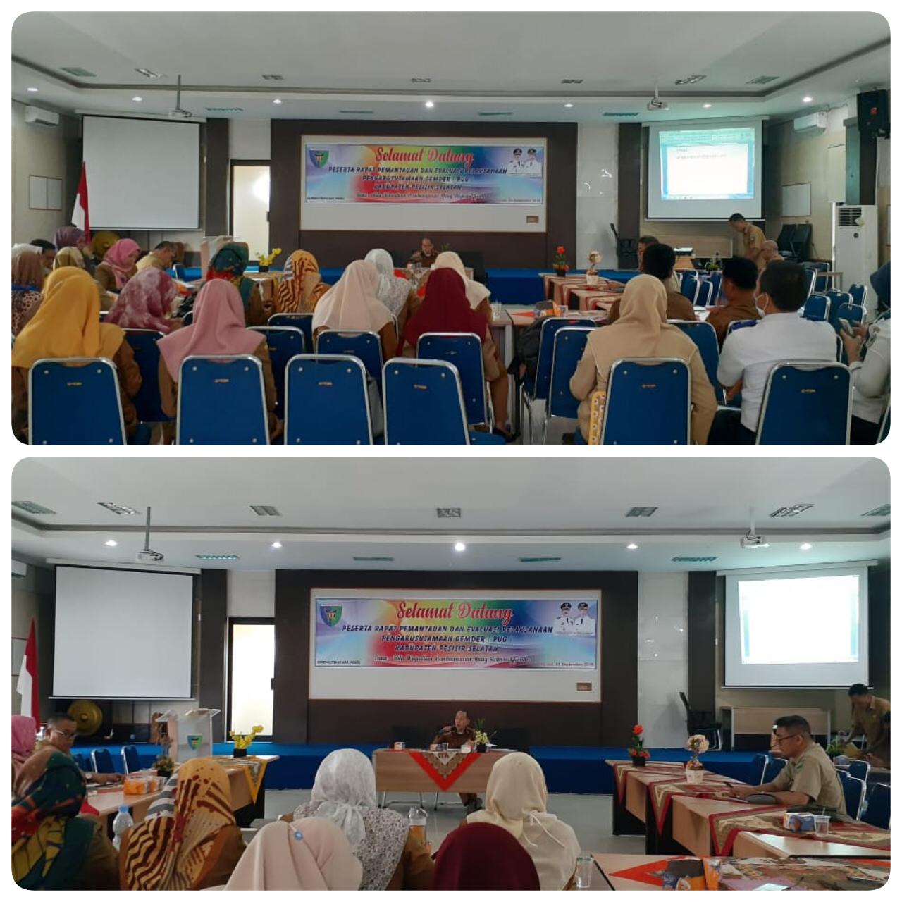 RAPAT PEMANTAUAN DAN EVALUASI PUG KAB. PESISIR SELATAN