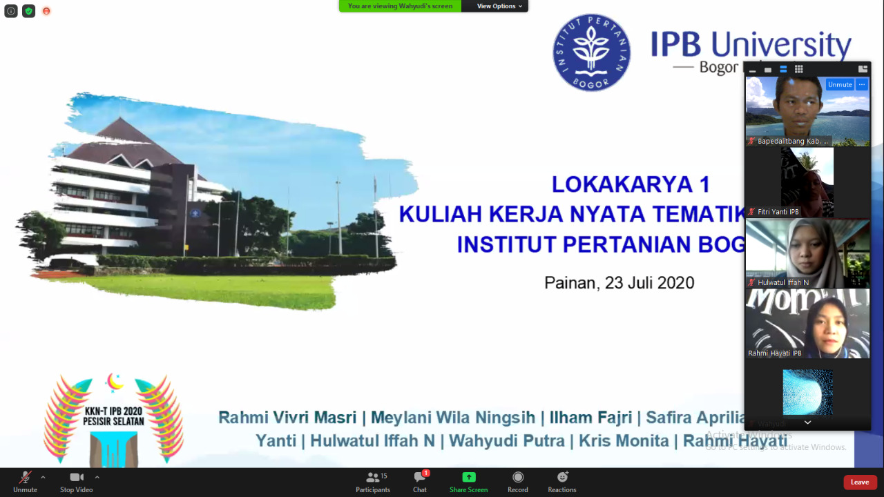 LOKAKARYA KKN TEMATIK IPB