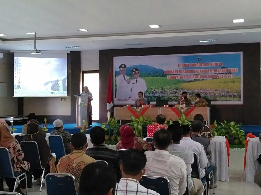 FORUM KONSULTASI PUBLIK RENCANA PEMBANGUNAN JANGKA MENENGAH DAERAH TAHUN 2021- 2026