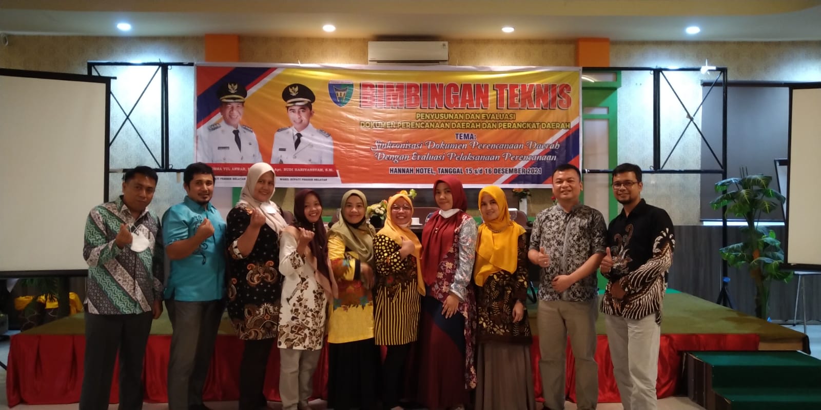 BIMBINGAN TEKNIS PENYUSUNAN DAN EVALUASI PERENCANAAN DAERAH DAN PERANGKAT DAERAH 