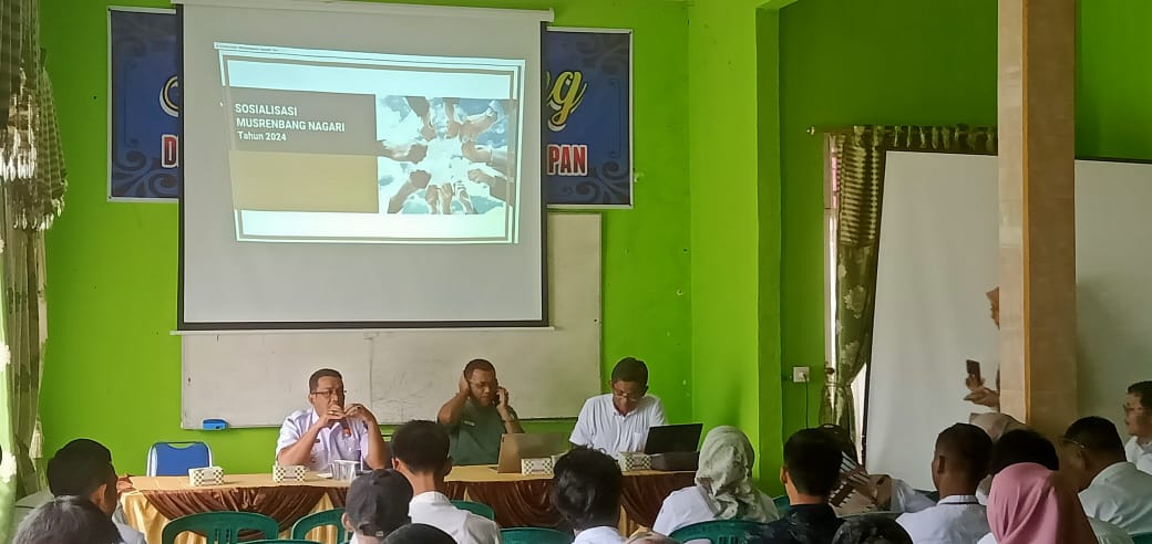 ROADSHOW SOSIALISASI SE MUSRENBANG KECAMATAN DAN NAGARI TAHUN 2024 DAN BIMTEK DURKP PADA APLIKASI SI